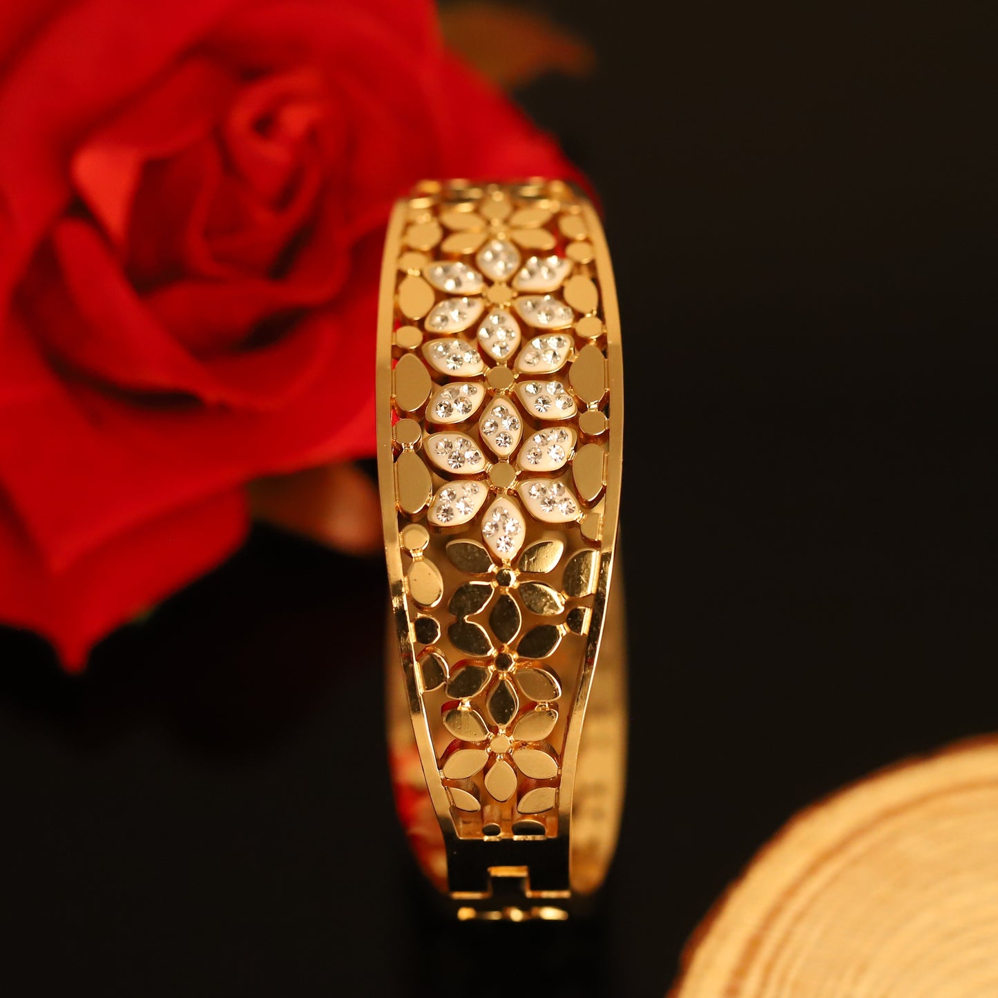 Floral Sparkle  Bracelet