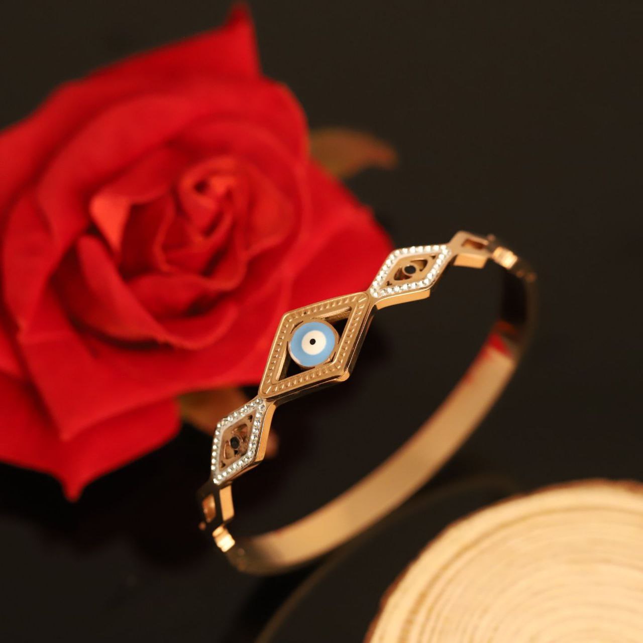 Evil Eye Studded Bracelet