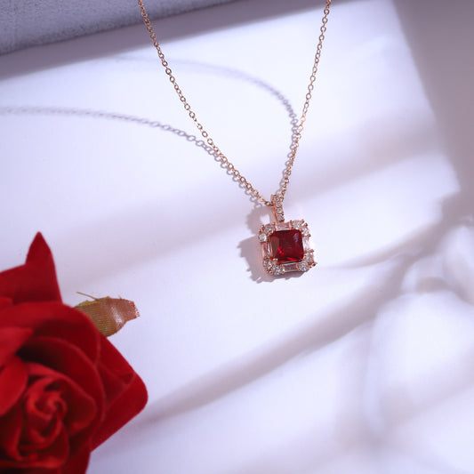Crimson Glow Pendant Set