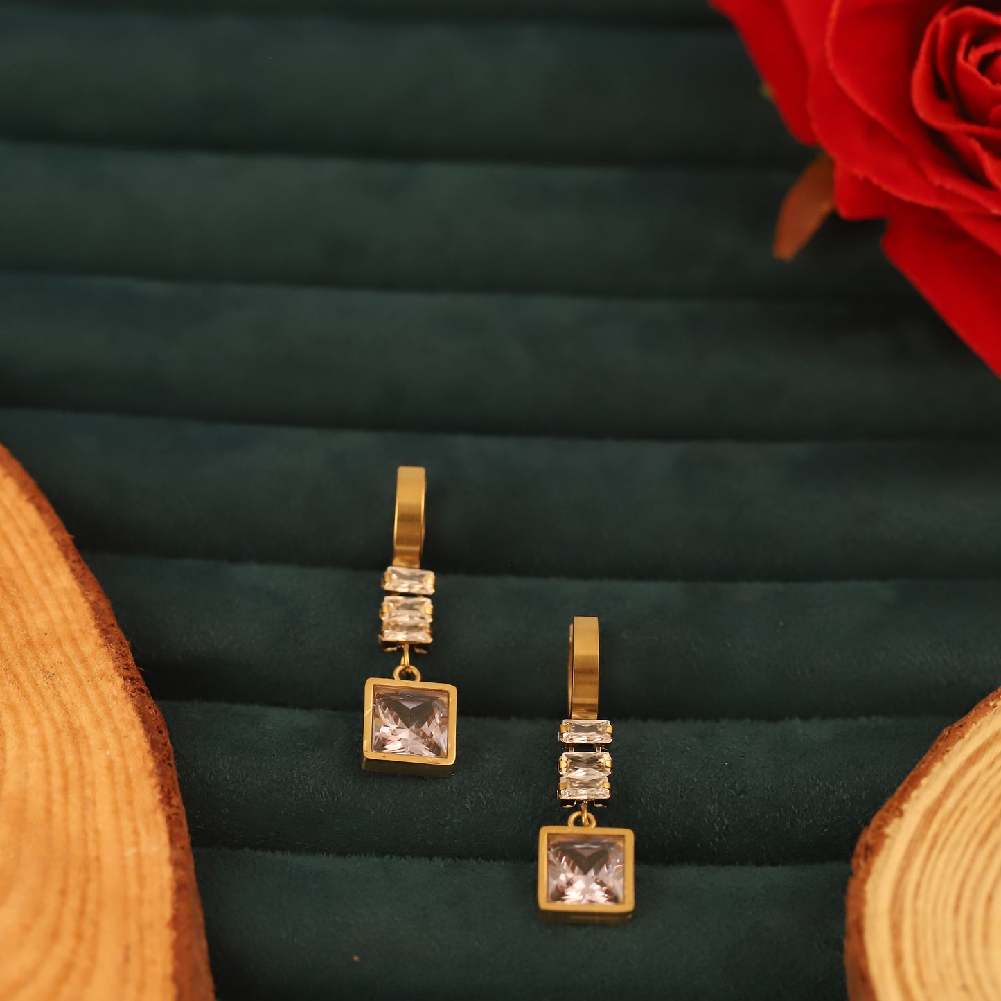 Stone Bloom Earring