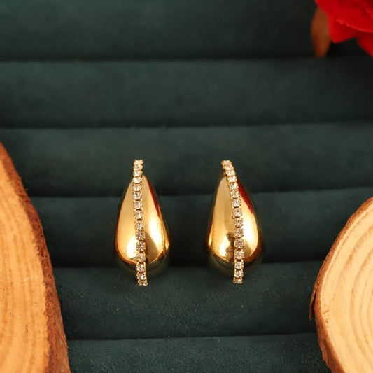 Golden Glow Hoops Earring