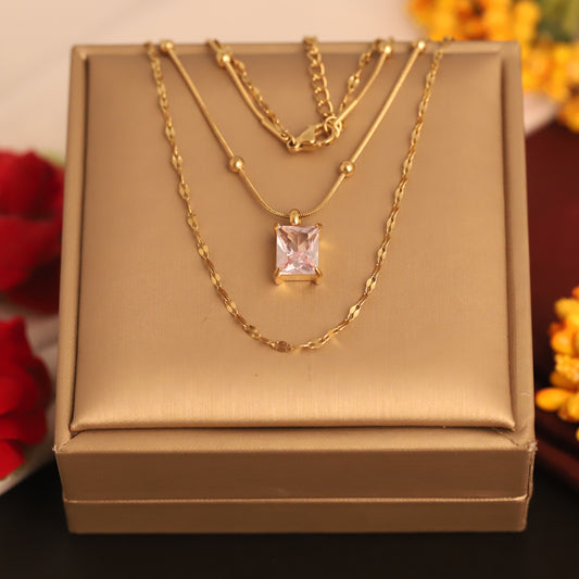 Crystal Glow Layered Necklace