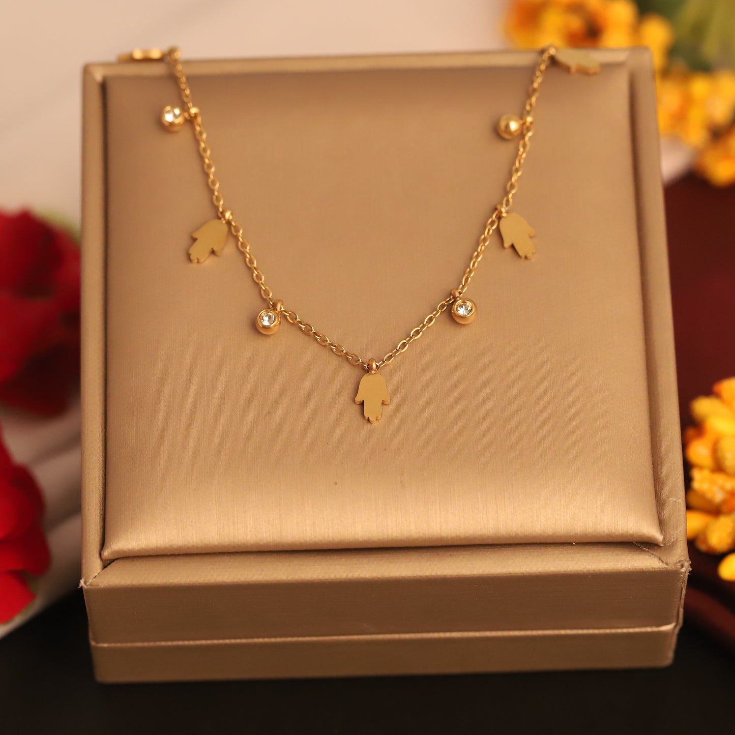Luxe Charm Chain with Stone