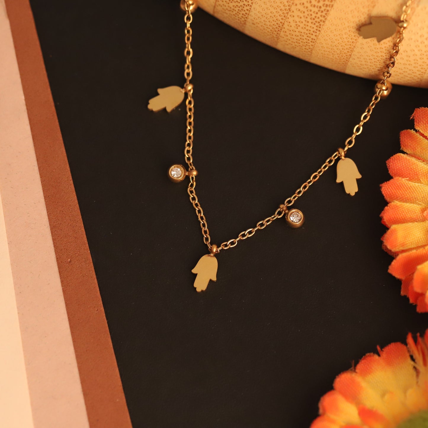 Luxe Charm Chain with Stone