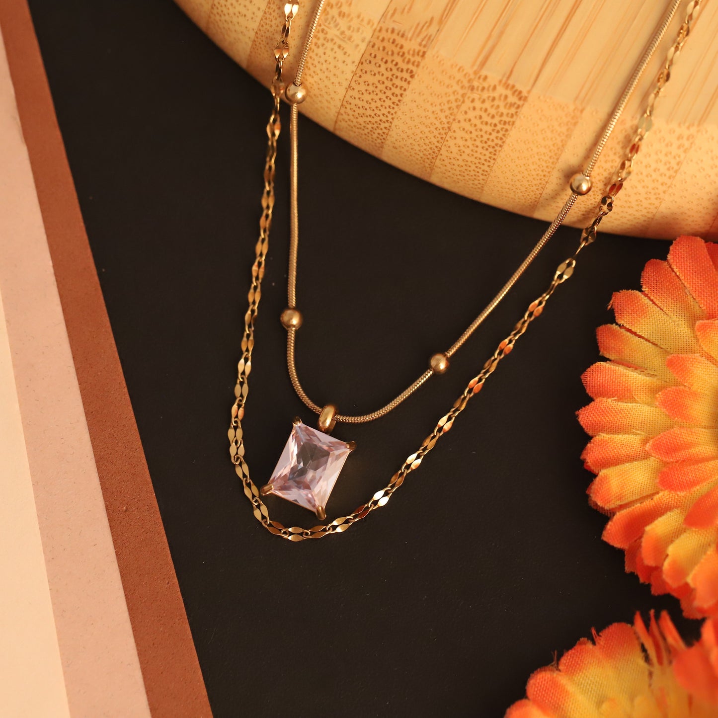 Crystal Glow Layered Necklace