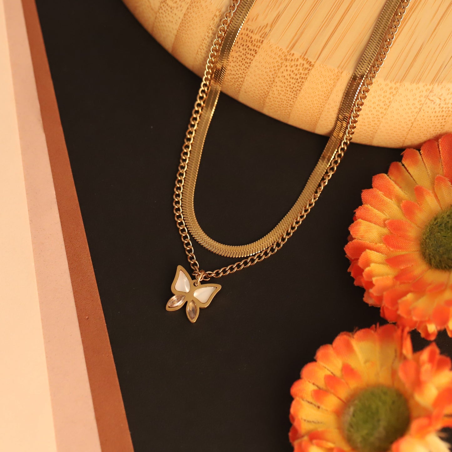 Butterfly Layered Necklace