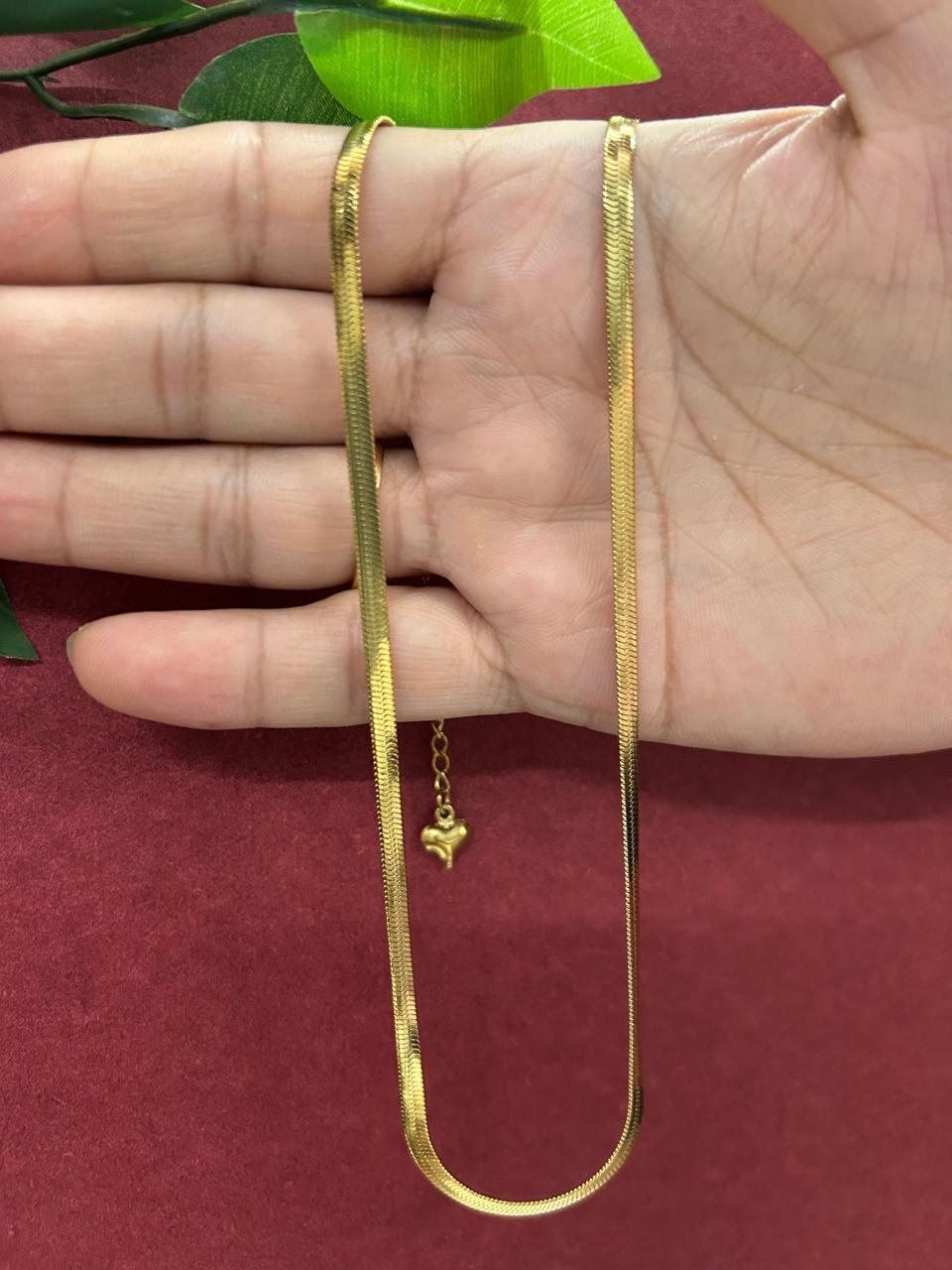 Gold Plated Snake Chain for Women – Real Gold Look