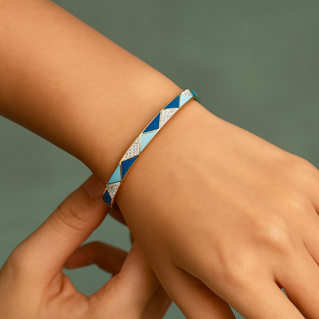 Dual-Tone Crystal Bracelet