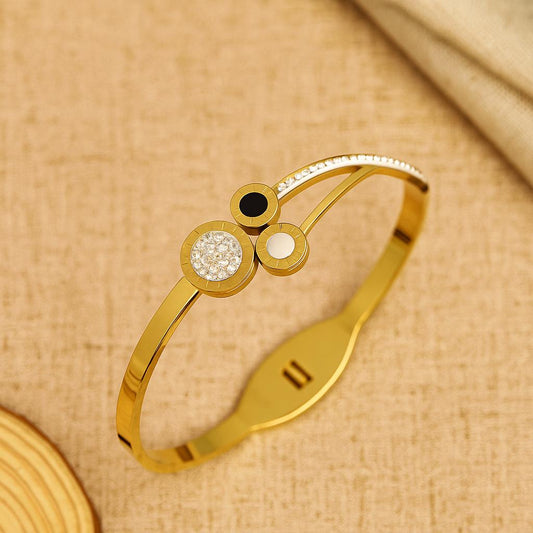 Roman Numeral & Crystal Bracelet