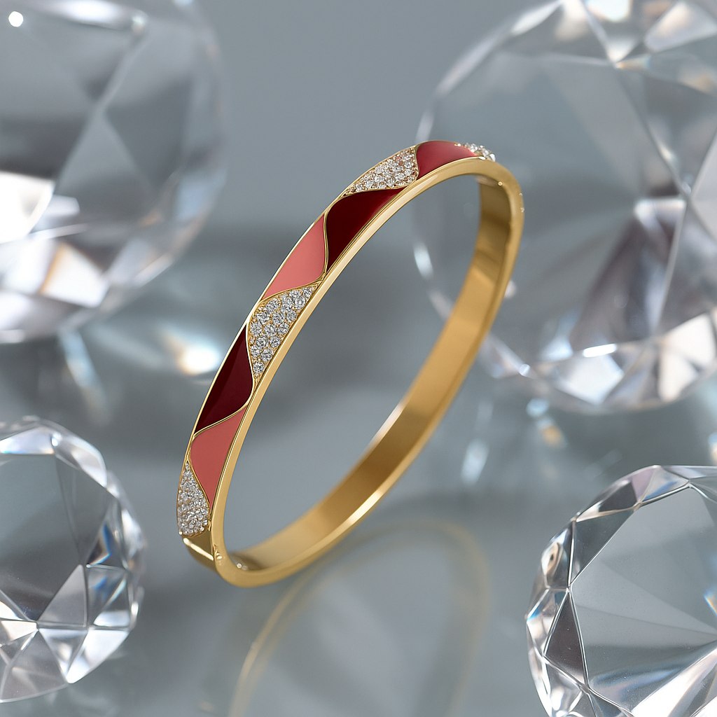 Dual-Tone Crystal Bracelet