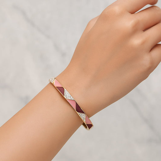 Dual-Tone Crystal Bracelet