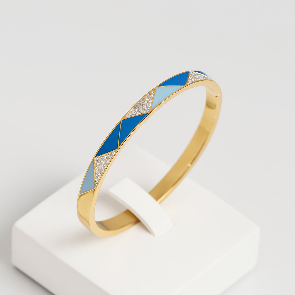 Dual-Tone Crystal Bracelet